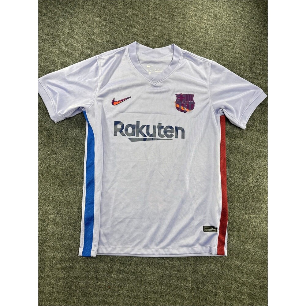 Nike FC Barcelona 2017/18 Away Jersey Men’s Medium Dri-FIT Rakuten Soccer